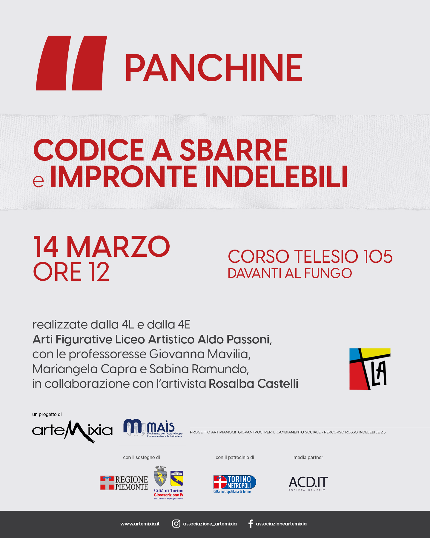 panchine arcobaleno artemixia